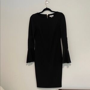 Calvin Klein Black Long Sleeve Dress